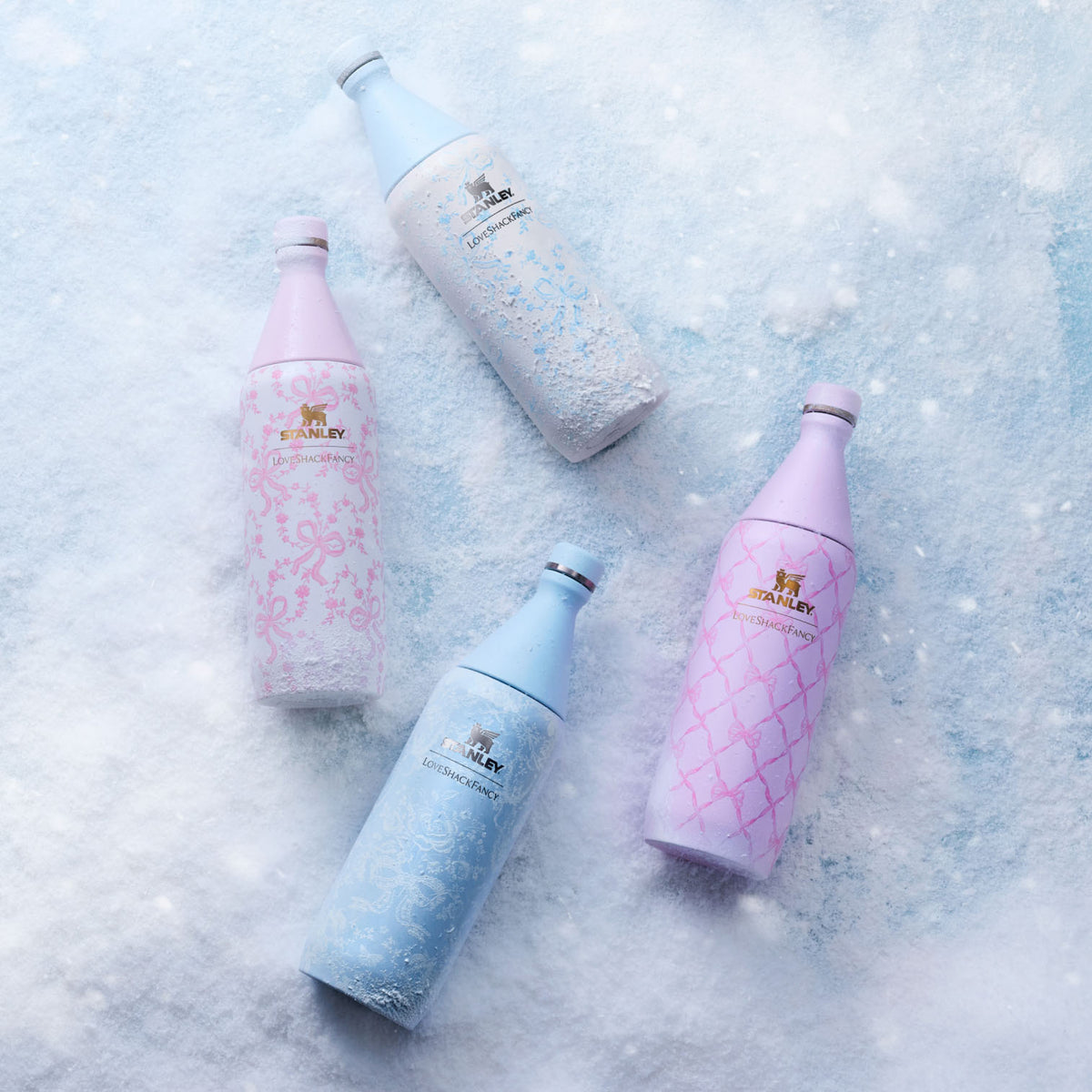 Stanley 1913 x LoveShackFancy Holiday All Day Slim Bottle