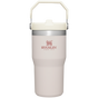 Stanley The IceFlow FlipStraw Tumbler Water Bottle 20 OZ In Rose Quartz