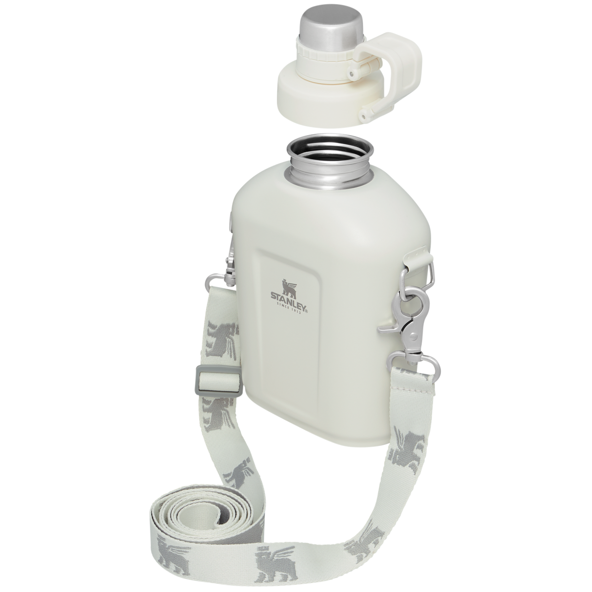 Stanley 1.1 QT Classic Canteen with Carrying Strap in Cream2
