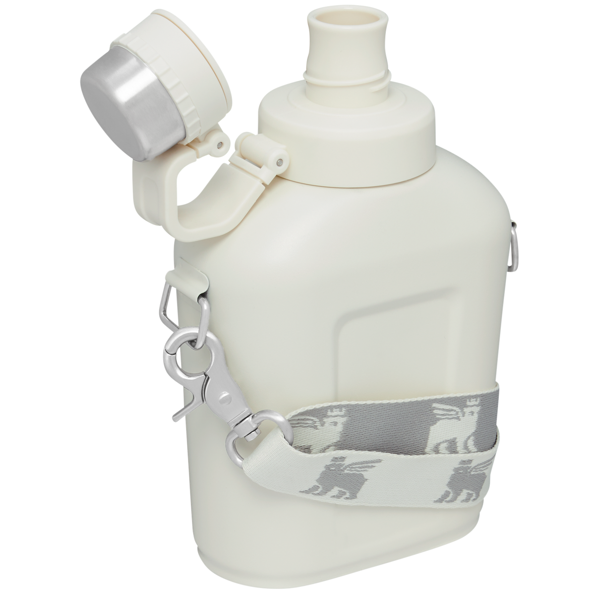 Stanley 1.1 QT Classic Canteen with Carrying Strap in Cream1