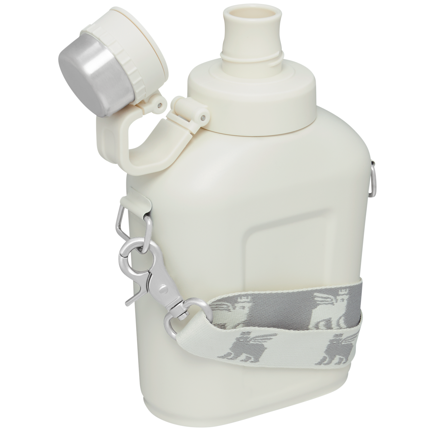 Stanley 1.1 QT Classic Canteen with Carrying Strap in Cream