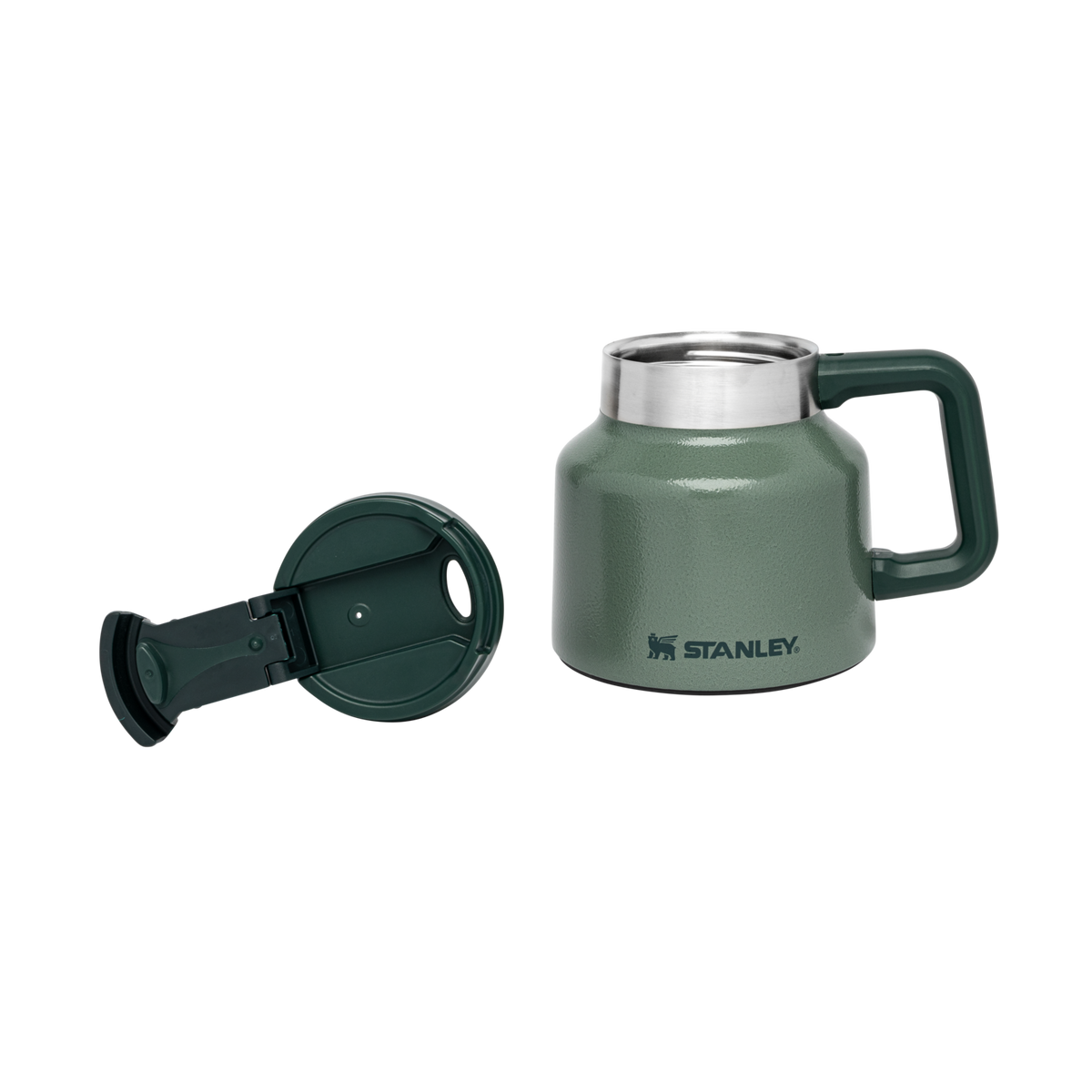 Stanley Adventure 20 oz Stainless Steel mug in Hammertone Green2