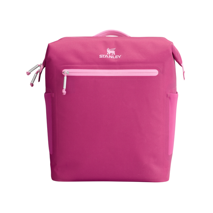 Stanley All Day Madeleine Lunchbox with adjustable backpack straps in Fuchsia