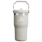 Stanley The IceFlow FlipStraw Tumbler Water Bottle 20 OZ In Ash Grey
