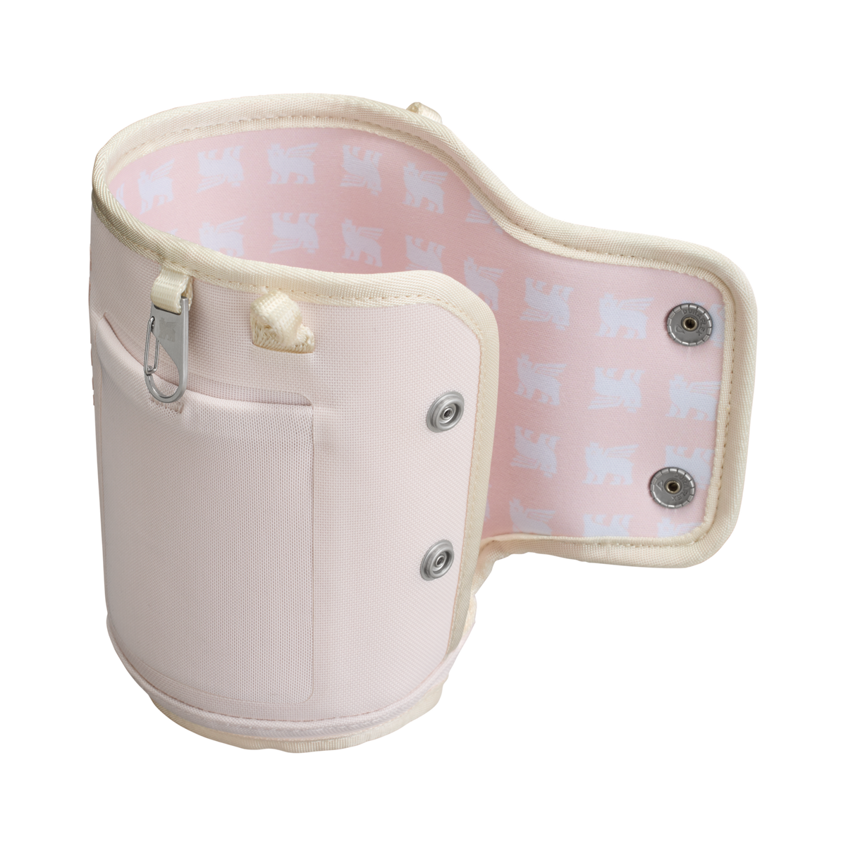 Stanley Carry-All 40 oz Quencher with Detachable Crossbody Straps in Rose Quartz pink2
