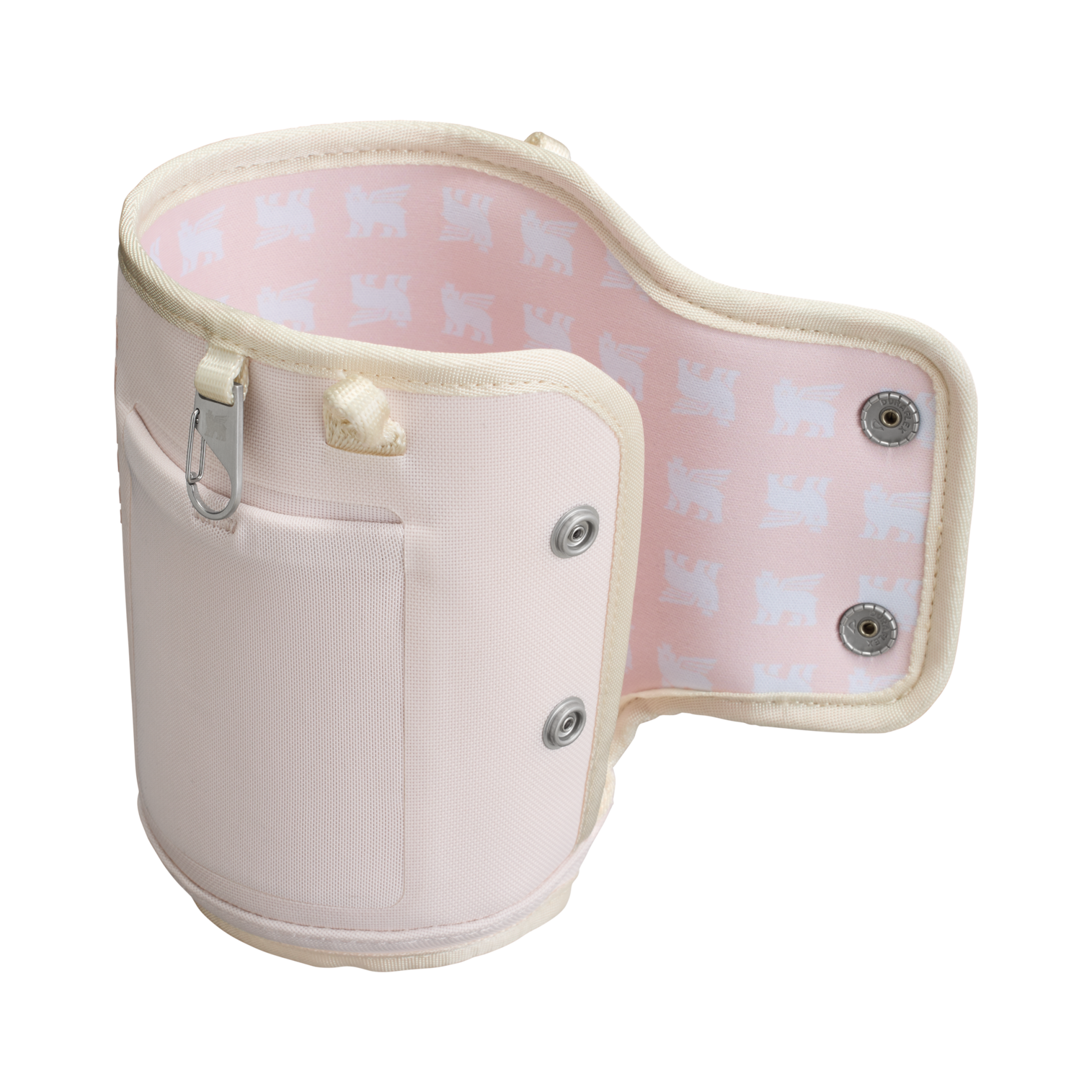 Stanley Carry-All 40 oz Quencher with Detachable Crossbody Straps in Rose Quartz pink