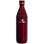 Stanley All Day Slim Water Bottle 20 OZ In Garnet Red Shine Gloss