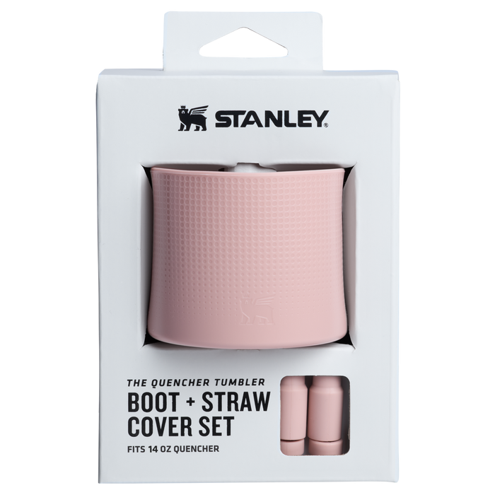 Stanley Quencher Boot And Straw Cover Set For 14 OZ Cups In Pink Dusk