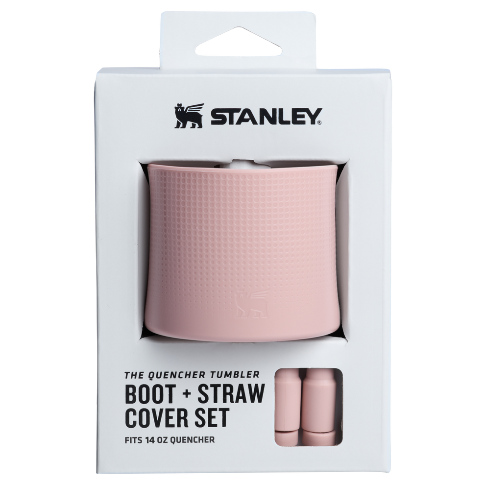 Stanley Quencher Boot And Straw Cover Set For 14 OZ Cups In Pink Dusk
