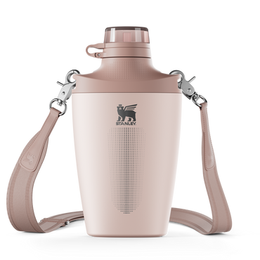 Stanley Crossbody Water Bottle in Rose Quartz Pink