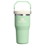 Stanley 20 OZ IceFlow Stainless Steel Water Bottle In PIstachio Green with Flip Straw
