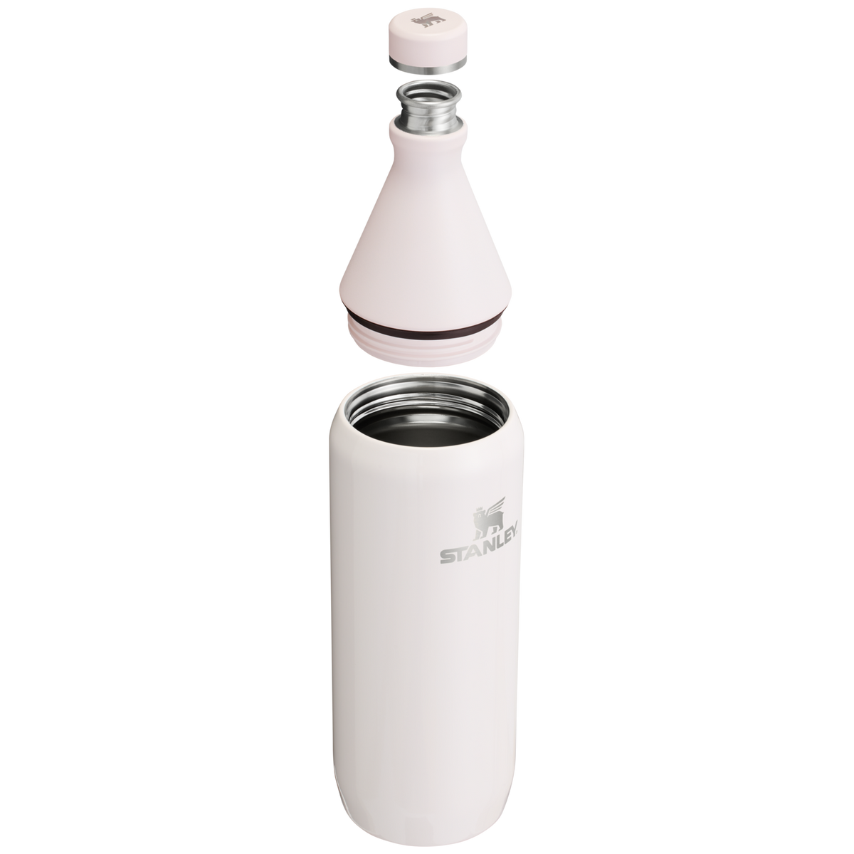 Stanley Leak Proof 34 OZ All Day Slim Bottle  with removable collar in Rose Quartz Gloss2