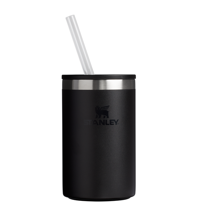 Stanley Everyday Can Cooler cup 10 oz with straw in Black 2.0