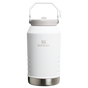 Stanley 96 OZ Stainless Steel IceFlow Slip Straw Water Jug In Frost White