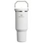 Stanley 40 OZ Ice Flow Flip Straw Insulated Tumbler In Frost White