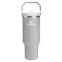 Stanley 40 OZ IceFlow Flip Straw Water Bottle In Ash Grey