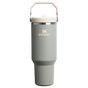 Stanley 40 OZ Ice Flow Flip Straw Insulated Tumbler In Sage Grey