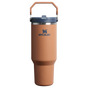 Stanley 40 OZ Ice Flow Flip Straw Insulated Tumbler In Toast Tan