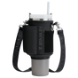 Stanley Carry-All 40 oz Quencher with Detachable Crossbody Straps in Black