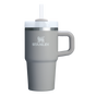 The Quencher H2.O 20 oz FlowState Tumbler with handle and straw in Ash Grey