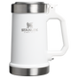 Stanley 24 OZ Insulated Beer Stein With Bottle Opener In White