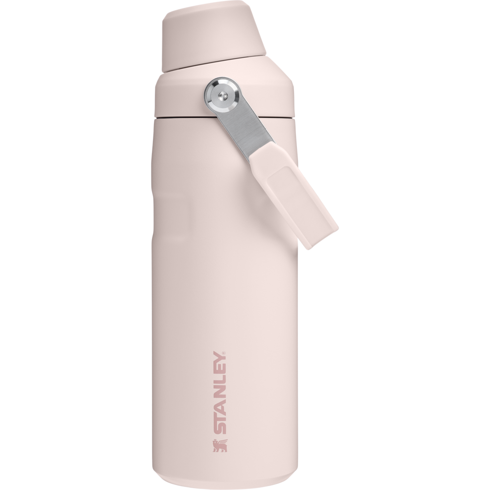 Stanley 16 OZ IceFlow Aerolight Water Bottle With Fast Flow Lid In rose quartz pink