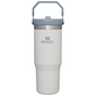 Stanley 30 OZ IceFlow Flip Straw Stainless Steel Tumbler In Fog Grey
