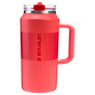 Stanley 64 OZ ProTour FlipStraw Quencher Tumbler In Hot Coral Red