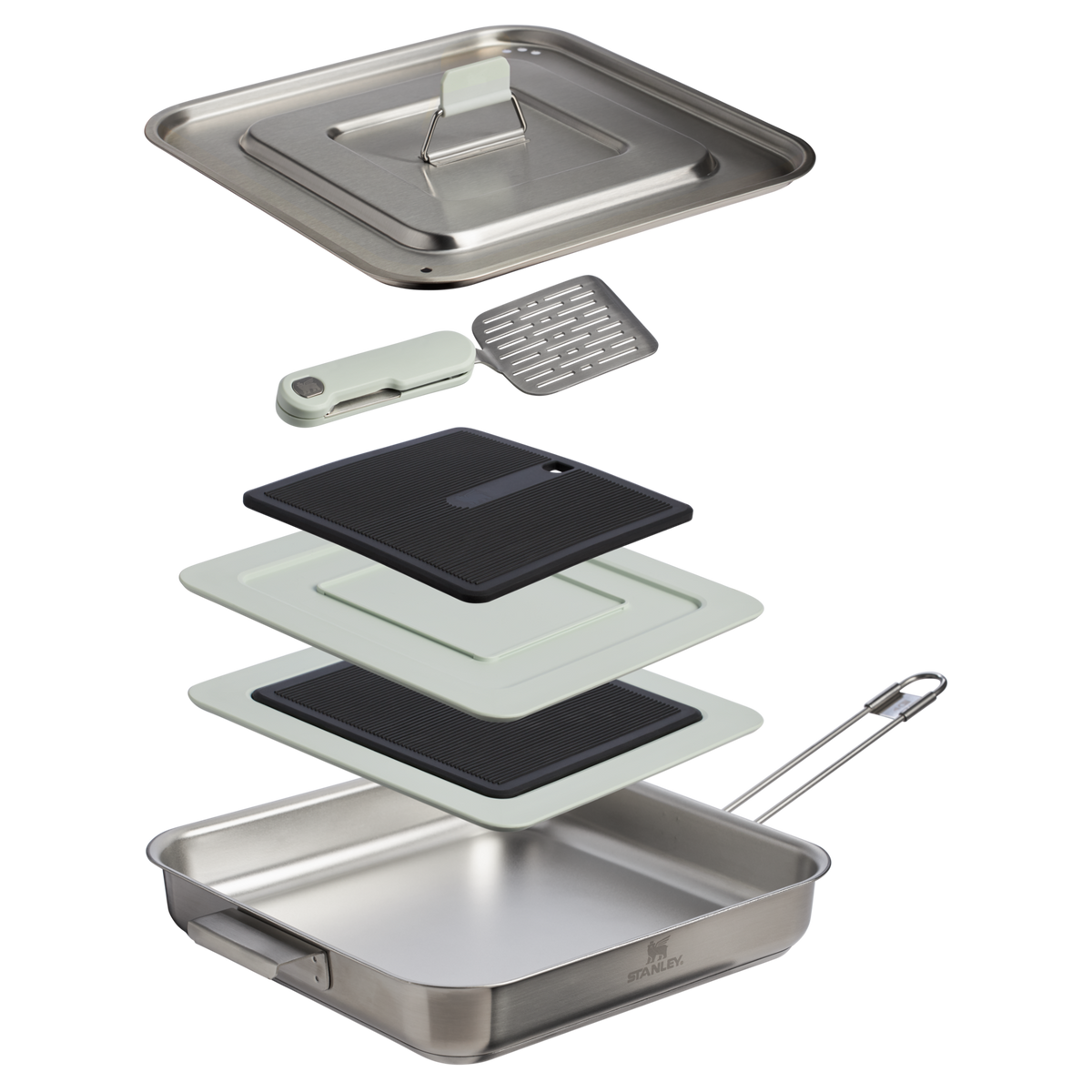 The Wildfare Pro Square Pan Cookset 5-piece set