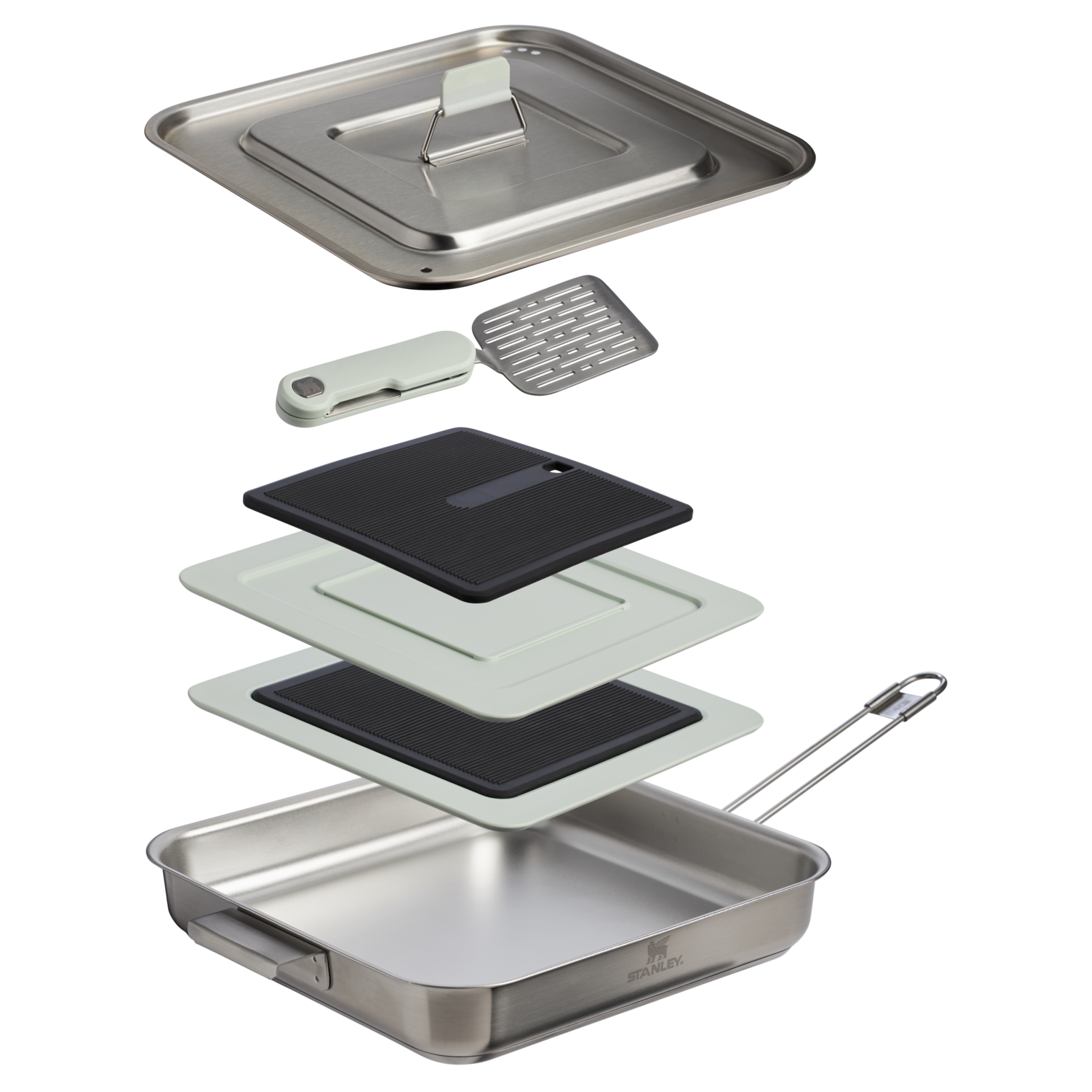 The Wildfare Pro Square Pan Cookset 5-piece set