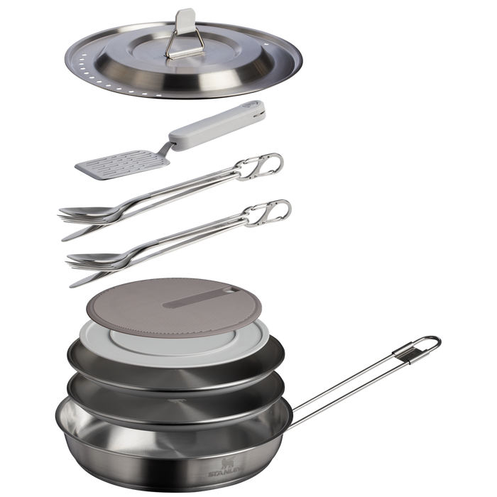 The Wildfare Pro Fry Pan Cookset 15-piece set